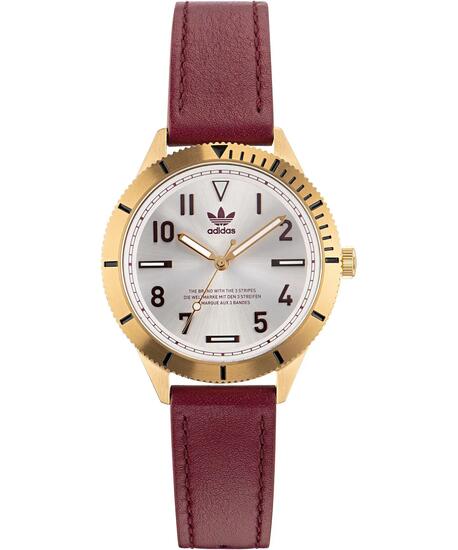 Adidas Originals Analogique Montre Bourgogne/Argent AOFH22570