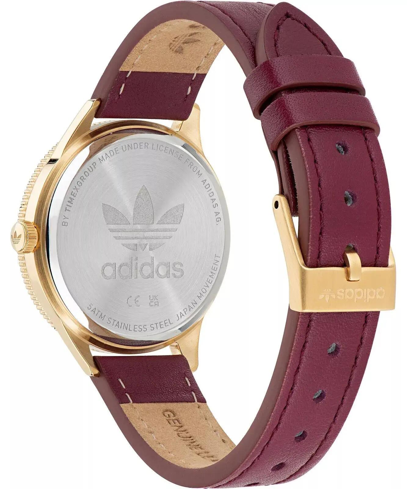 Adidas Originals Analogique Montre Bourgogne/Argent AOFH22570 3/4