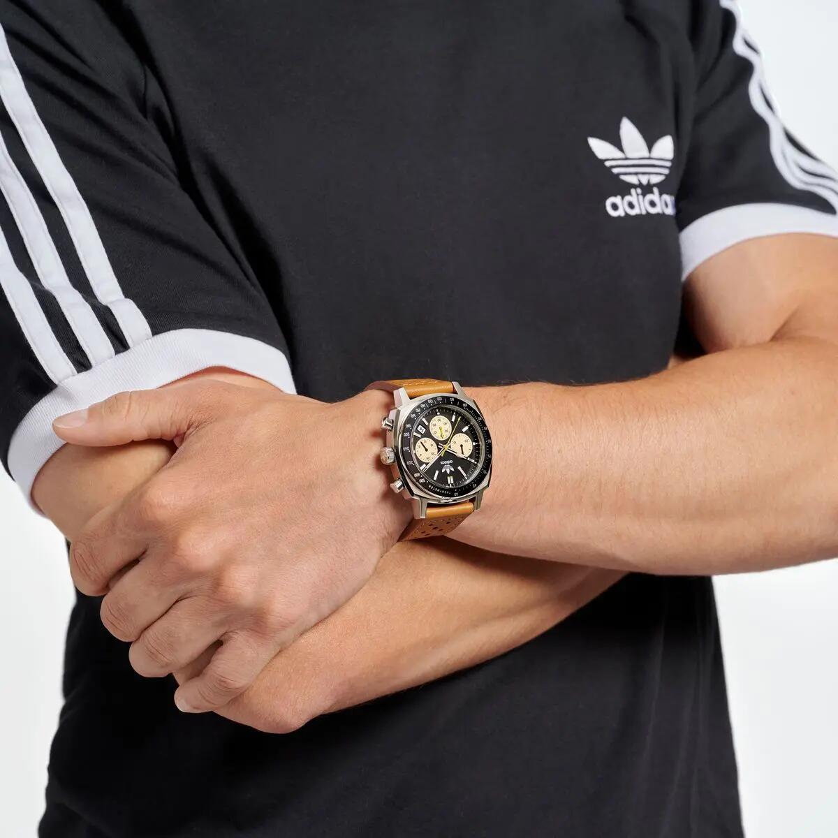 Adidas Originals Chronographe Montre Marron/Noir AOFH23576 4/6