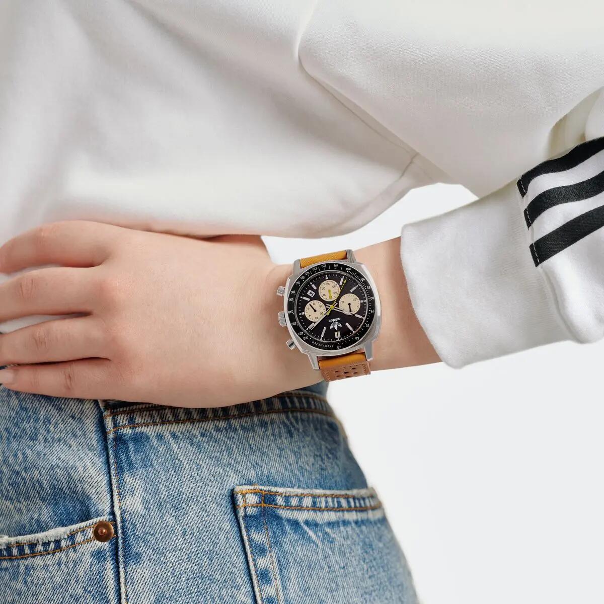 Adidas Originals Chronographe Montre Marron/Noir AOFH23576 5/6