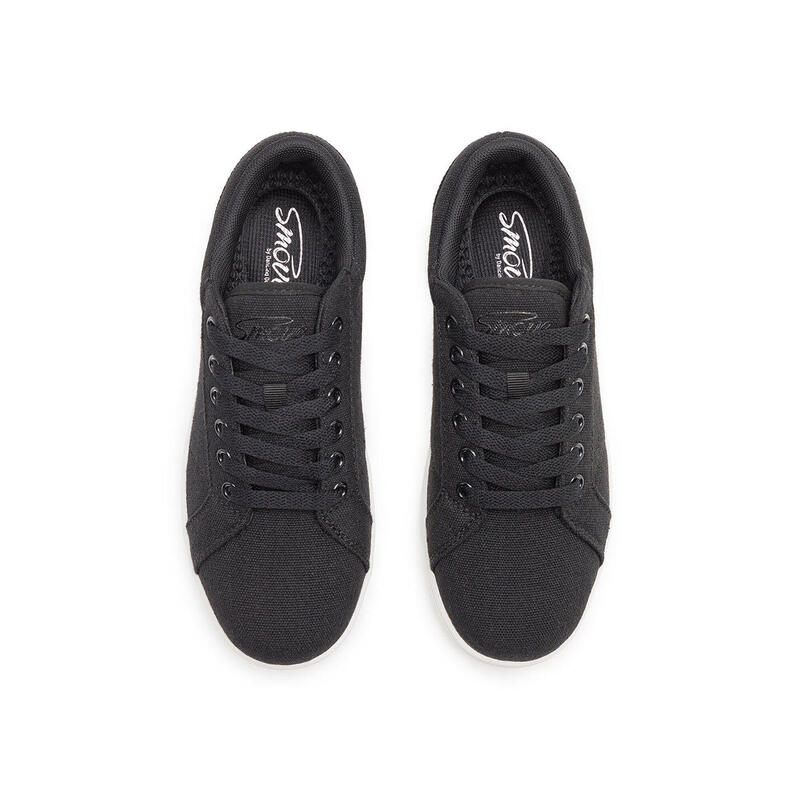 Smove Dance Sneaker in Schwarz mit weisser Sohle