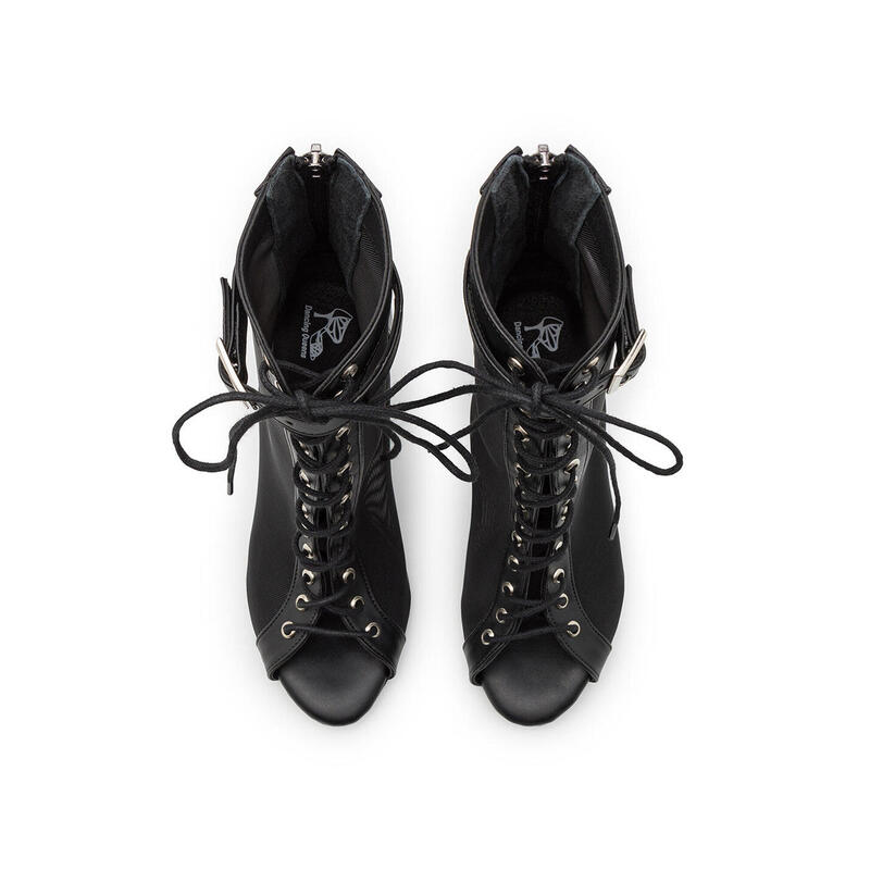 Tarff chaussures de danse en noir - 7.0 cm flare