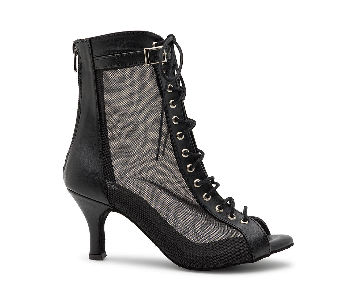 DANCING QUEENS Tarff Dance Shoes Black 7.0 cm Flare - Leather Women