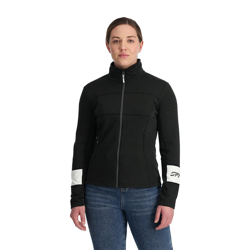 Spyder - Sweat À Fermeture Éclair Ski Femme - Speed - Sweat-shirt - Noir - 36 Xs - Decathlon