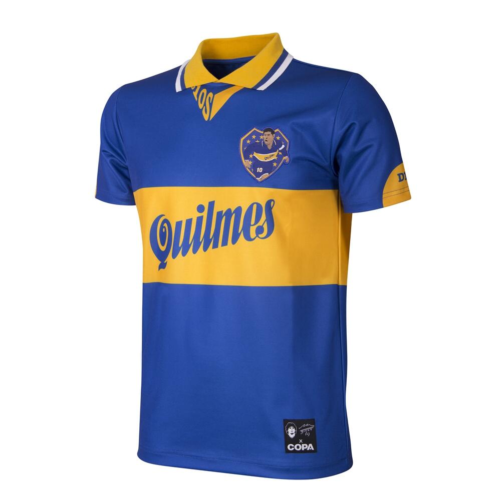 Copa Football - Maillot De Football Rétro - Homme - Maradona Boca Juniors 1995 - Bleu - T-shirt Manches Courtes - Bleu - M. - Decathlon
