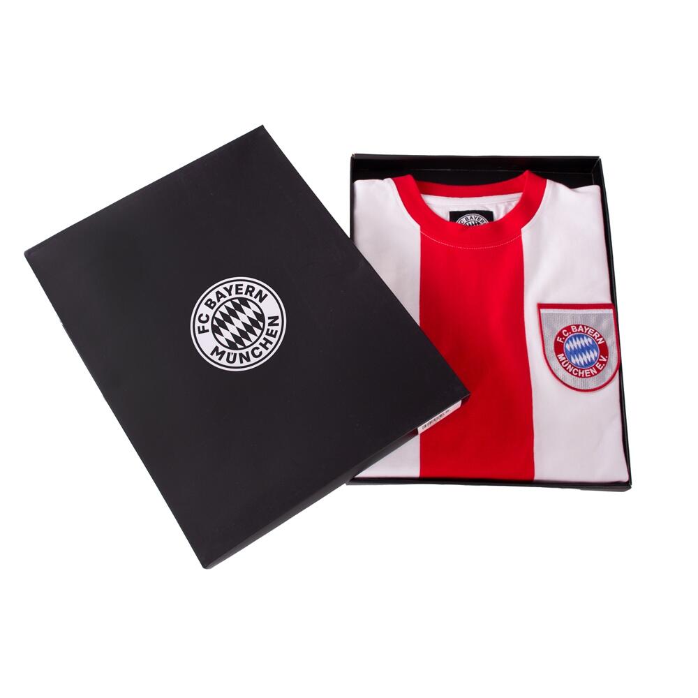 Retro Voetbalshirt - Heren - FC Bayern München 1971 - 72 - Rood - Wit 5/6