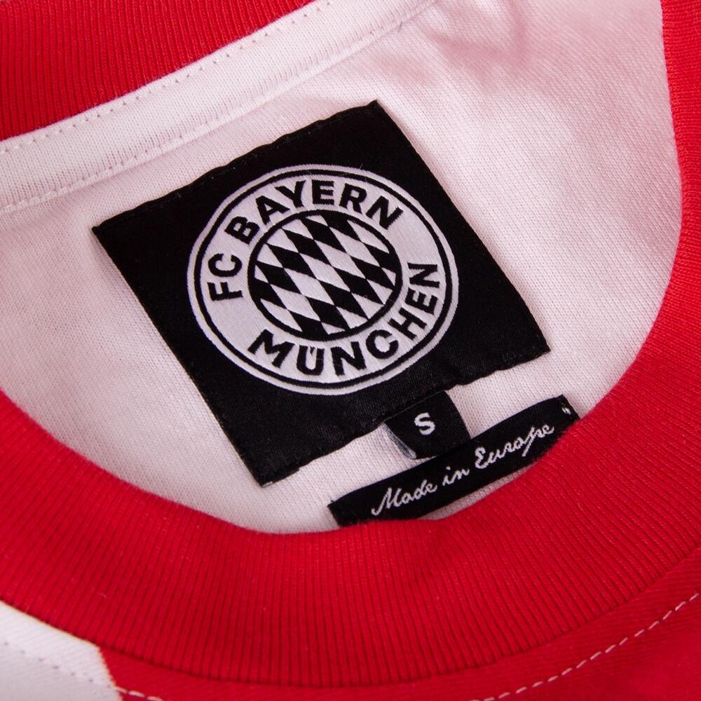 Retro Voetbalshirt - Heren - FC Bayern München 1971 - 72 - Rood - Wit 4/6