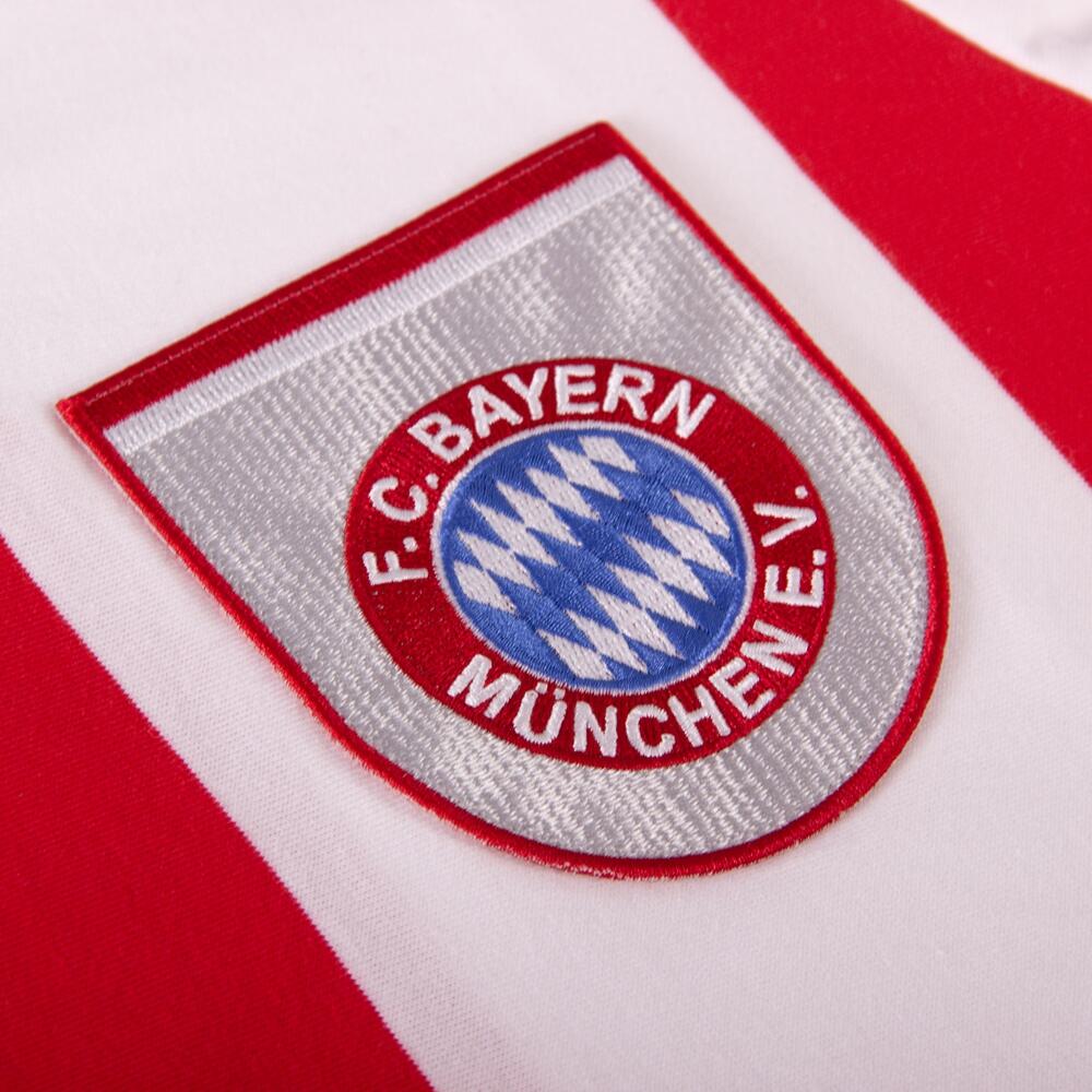 Retro Voetbalshirt - Heren - FC Bayern München 1971 - 72 - Rood - Wit 3/6