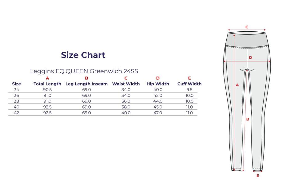 Legginsy jeździeckie damskie EQUESTRIAN QUEEN Greenwich 24SS z pełnym lejem