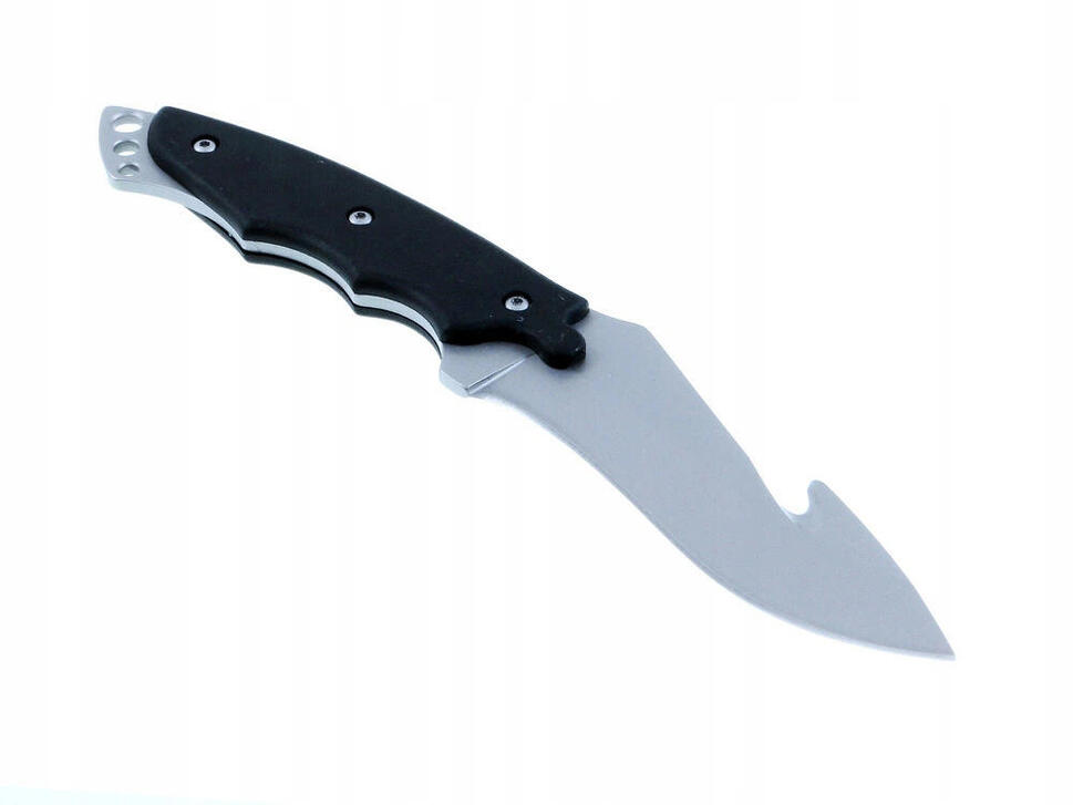 Nóż ze stałą głownią bushcraftowy z gwizdkiem ratunkowym