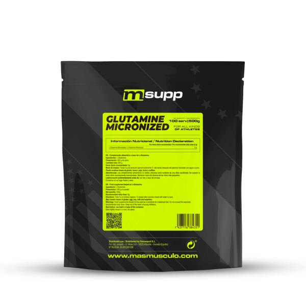 Glutamina Micronizada - 500g de MASmusculo Fit Line