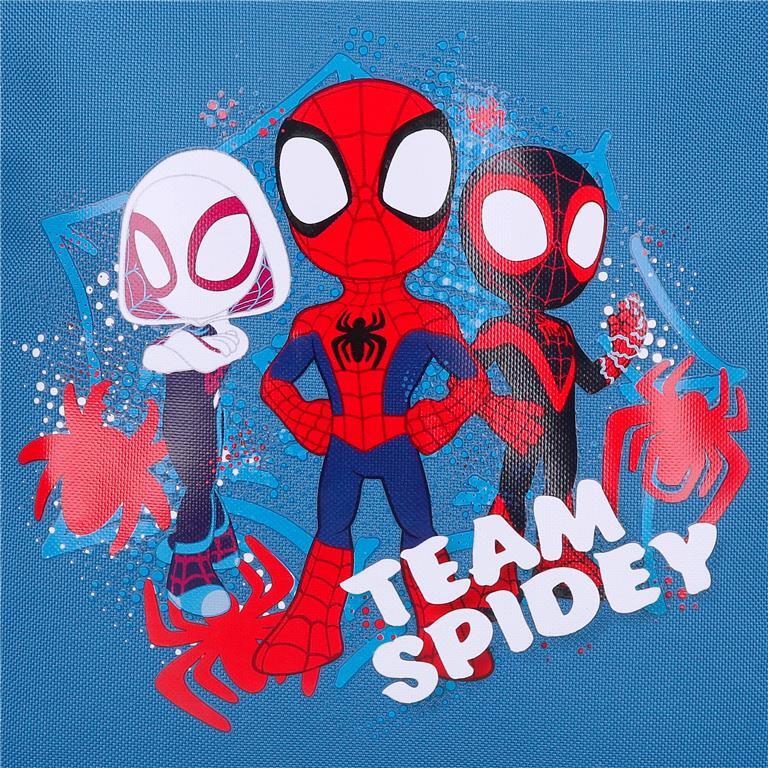 Estuche dos compartimentos Niño Marvel Team Spidey  9 cm Azul