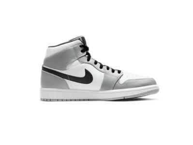 Schoenen - basketbal - unisex - air jordan 1 mid - mid, leer, light smoke grey