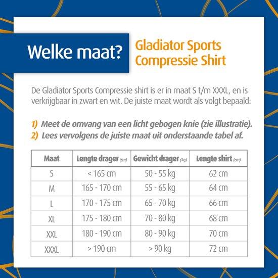 Stretchbaar compressie sport shirt zwart