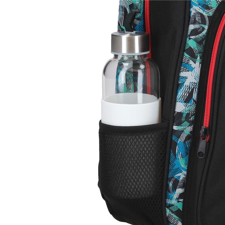 Mochila escolar menino Marvel Shield de dois compartimentos 40cm Preto 5/5