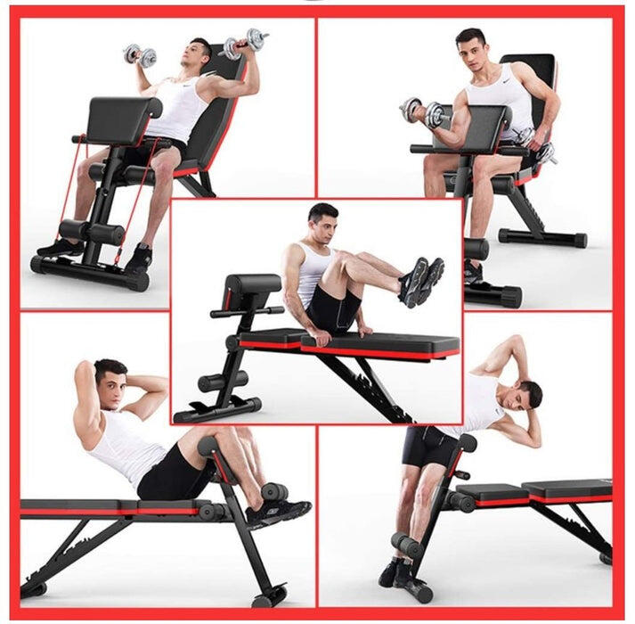 Verstelbare multifunctionele buikspierbank Fitness Tech 7/7