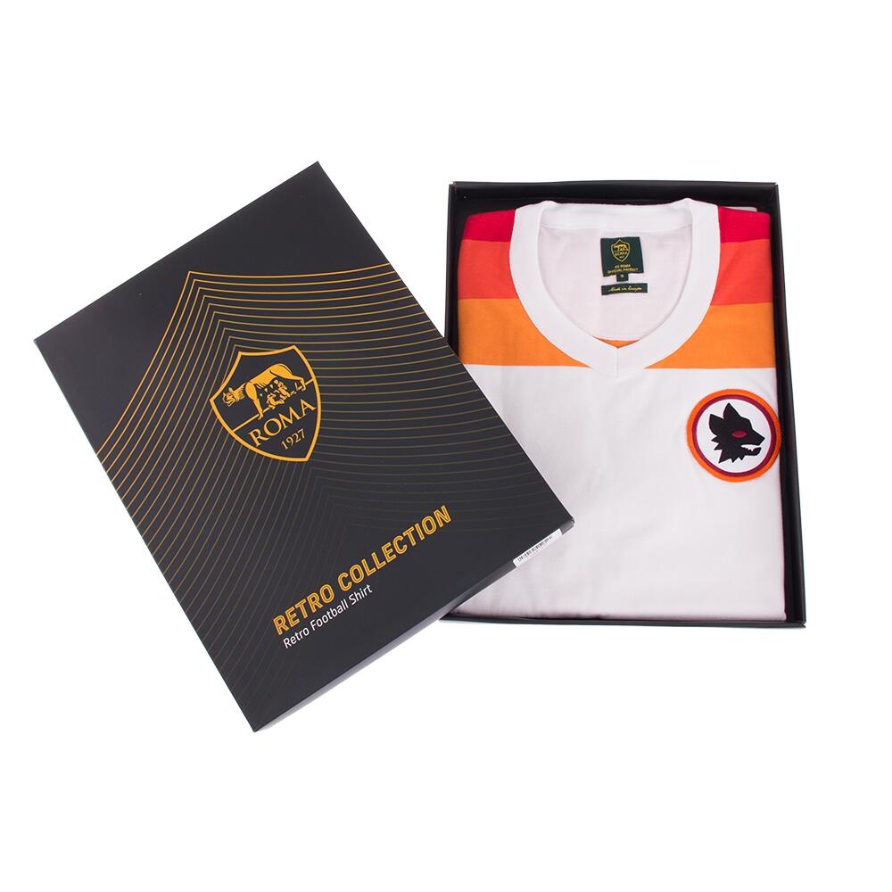 Retro Voetbalshirt - Dames - AS Roma 1978/79 - Uitshirt - Wit 6/7