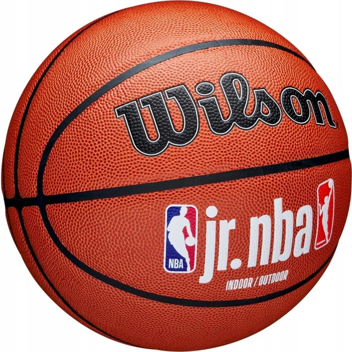 Piłka koszykowa Wilson JR NBA Logo Indoor Outdoor 3/4