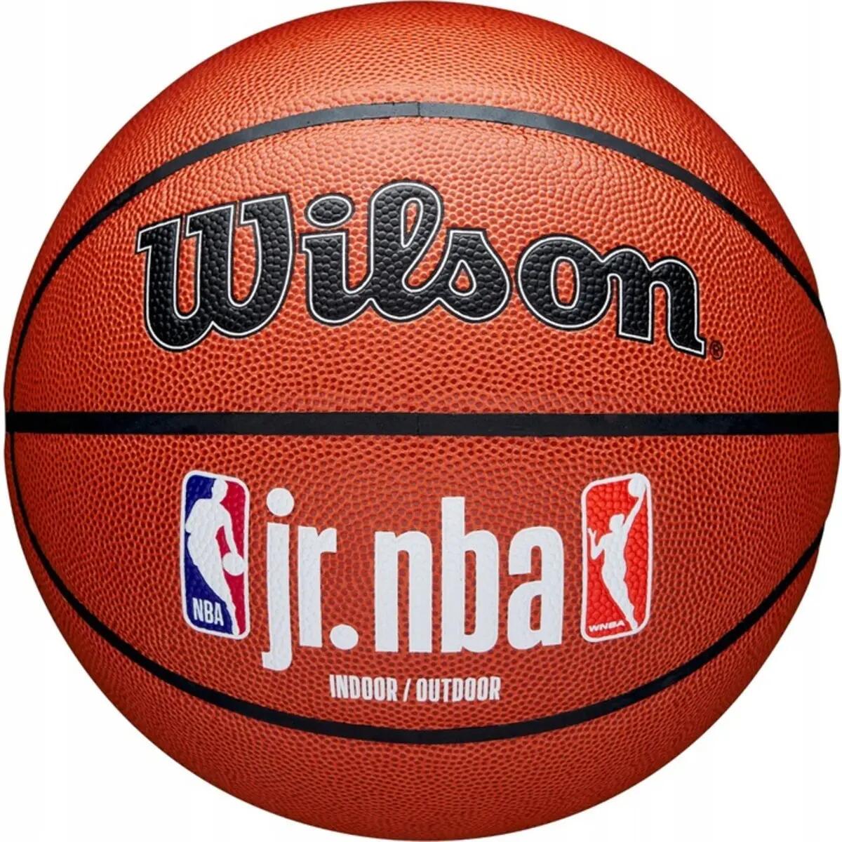 Piłka koszykowa Wilson JR NBA Logo Indoor Outdoor 2/4