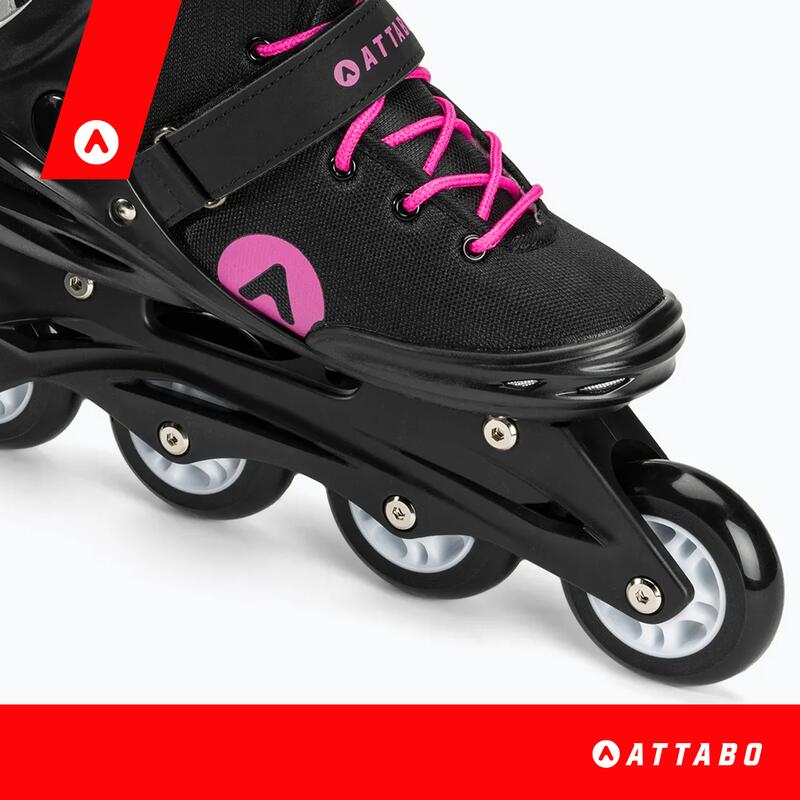 Rolki damskie ATTABO Cyclone Czarne Rekreacyjne ABEC-7 Koła 76mm 82A PU