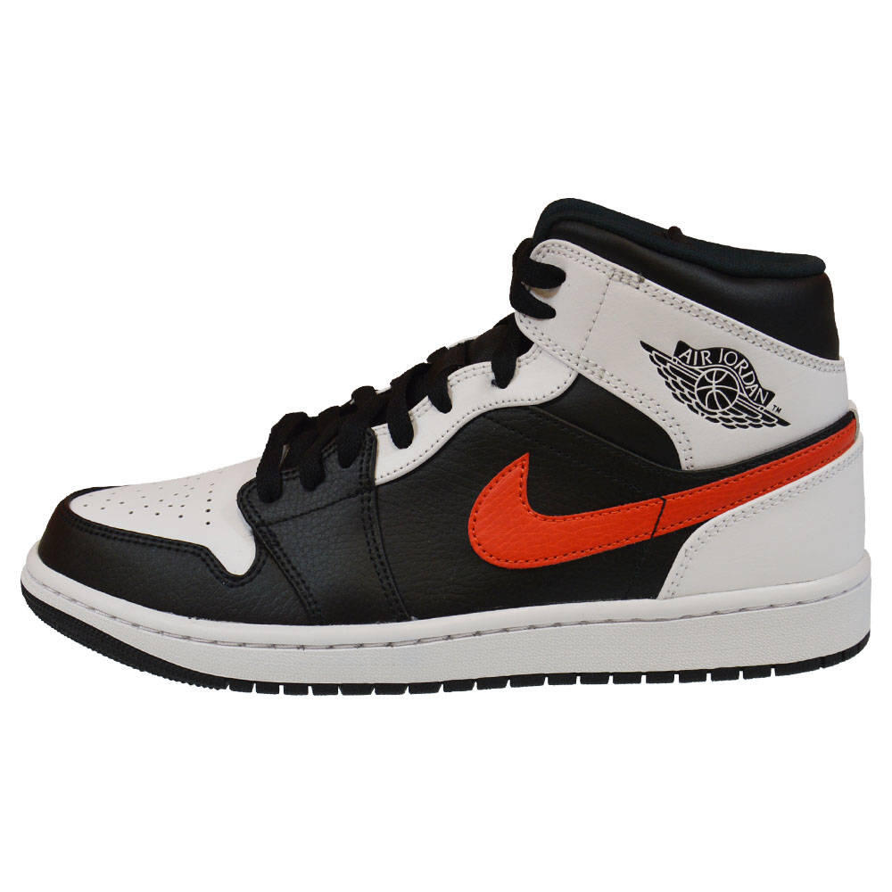 Jordan 1 Mid Black Chile Red White 2/5
