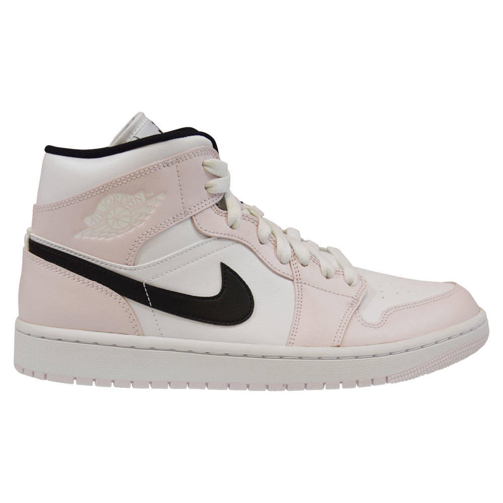 Unisex - Basketball - Shoes - Air Jordan 1 Mid - Barely Rose/White/Black