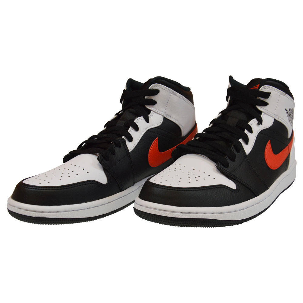 Jordan 1 Mid Black Chile Red White 3/5
