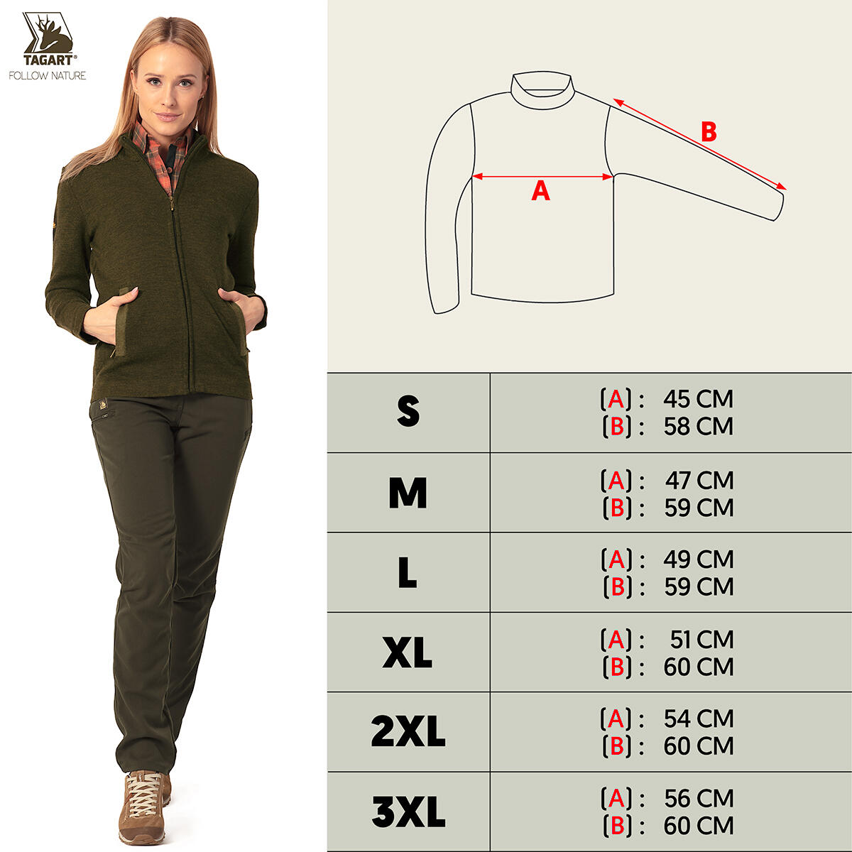 Damen Jagd-Pullover Tagart MOORE aus Merinowolle und Acryl 2/4