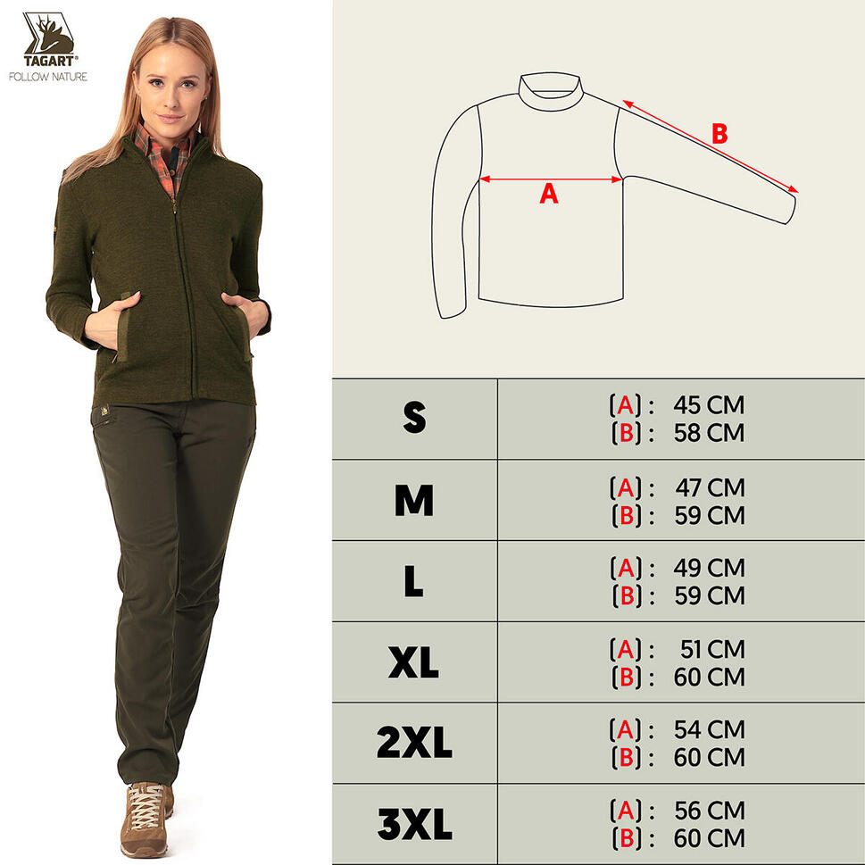 Sweter myśliwski damski Tagart Moore Lady z wełną Merino