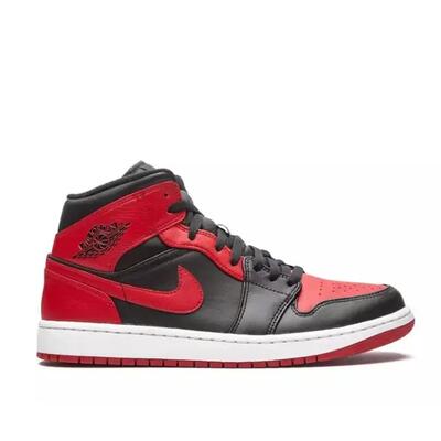 Schoenen - basketbal - air jordan 1 mid banned - zwart/rood/wit