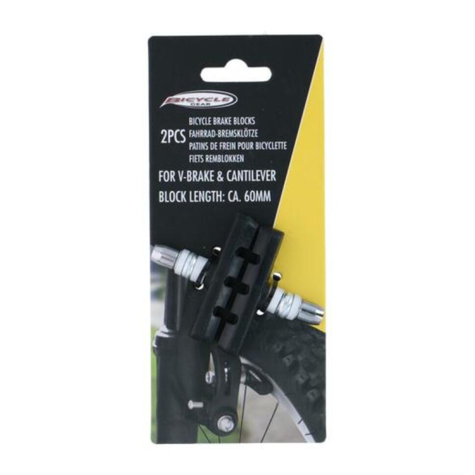 Klocki hamulcowe Bicycle Gear 2szt. 60mm mocowanie na nakrętki