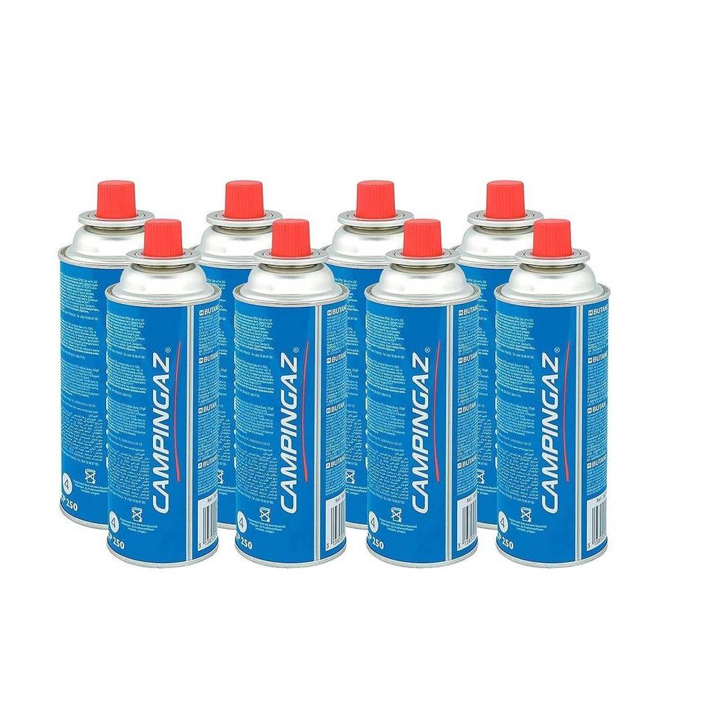 CAMPINGAZ CP 250 Butane Gas Canister - Pack of 8