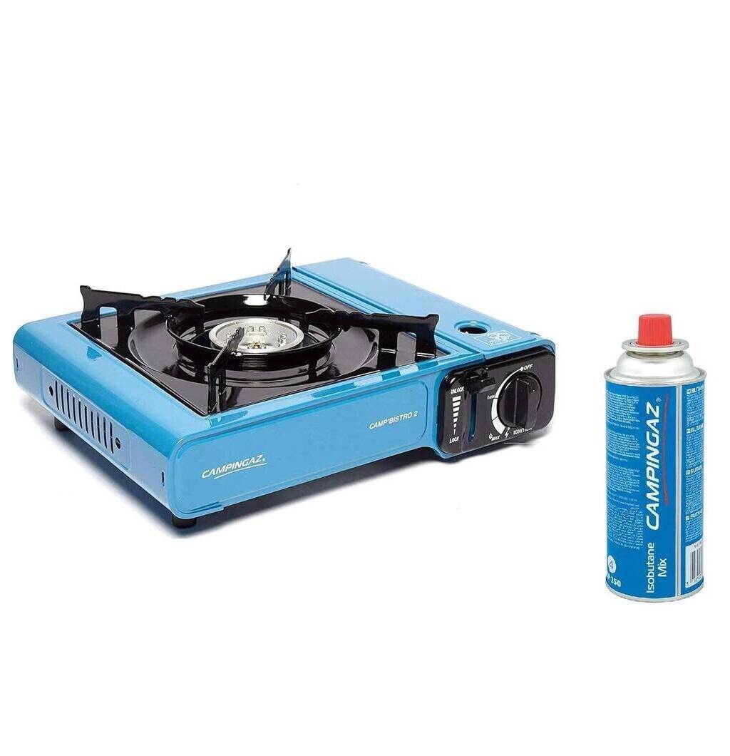 Camp Bistro Stainless-Steel High Power Single Burner Camping Stove with Pack 1 Gas CP-250 -  1