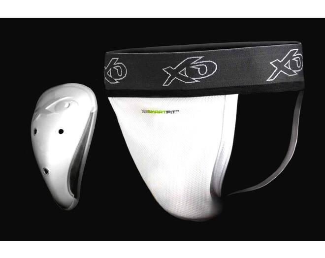 Xo athletic procup 2.0 silver w/supporter tamanho l