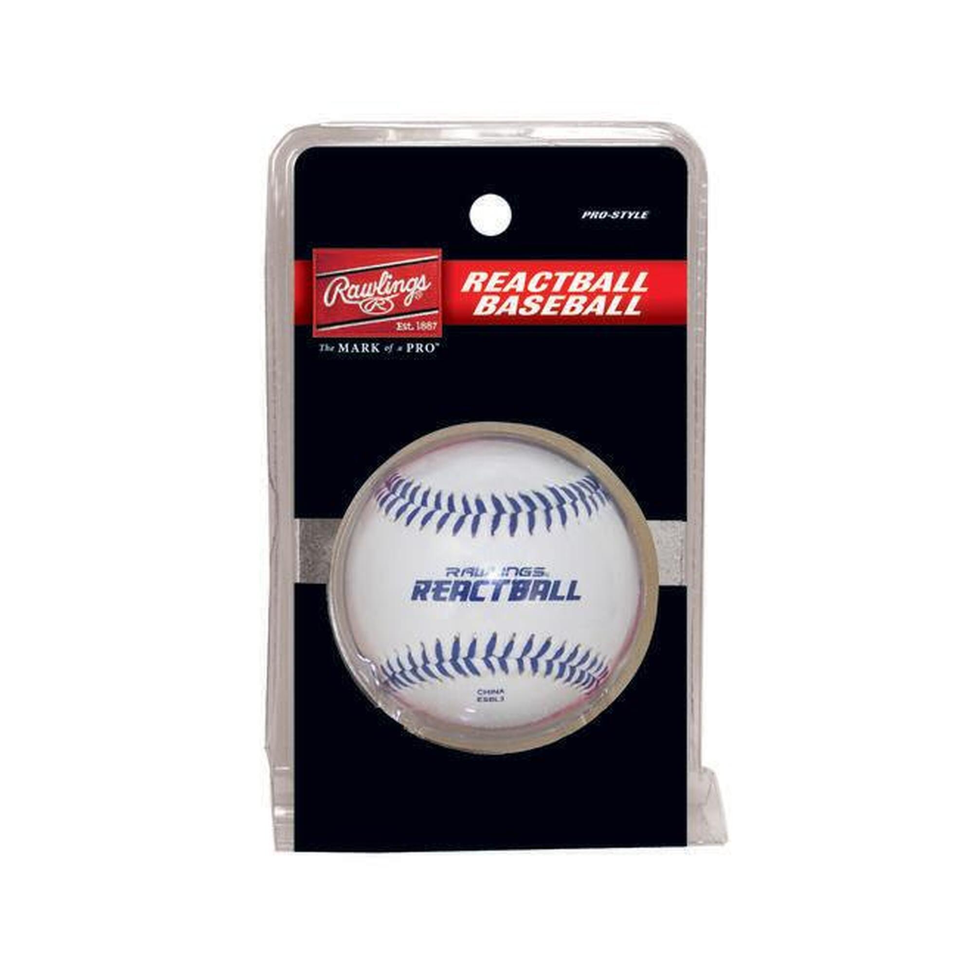 Rawlings - Baseball Rawlings Pro-style Reactball - Balle De Baseball - Multicolore|noir - 9 - Decathlon