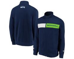 Fanatics Iconic Past & Present Fleece Track Jacke L Seahawks