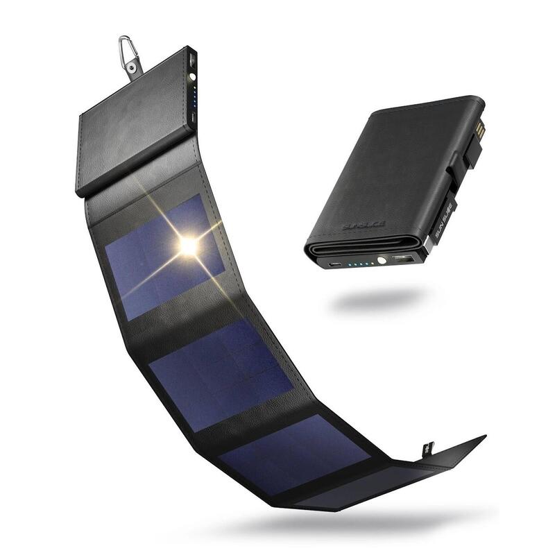 Opvouwbaar zonnepaneel met geïntegreerde batterij Sunslice photon 4000 mAh