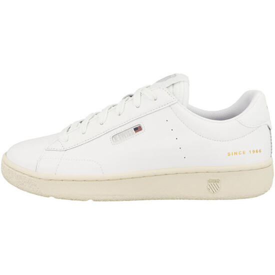 K-SWISS SLAMMKLUB CC baskets hommes blanches, coupe basse, lacets