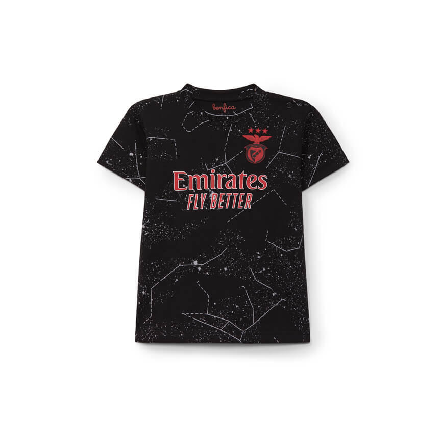 T-shirt réplica equipamento alternativo sl benfica 2024-2025