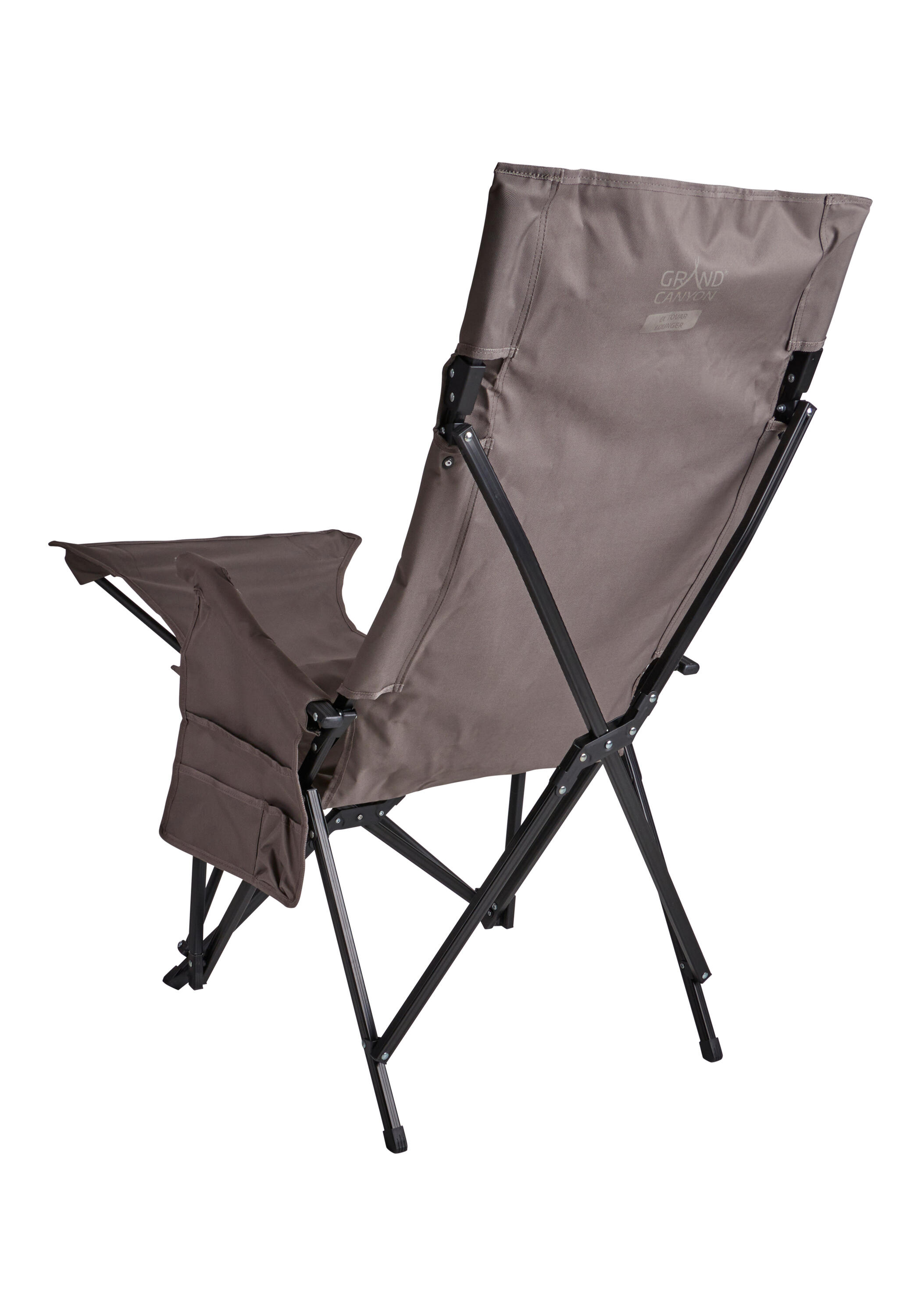 El Tovar Chaise à haut dossier Lounger Camping pliante Accoudoirs Alu 100 kg 6/7