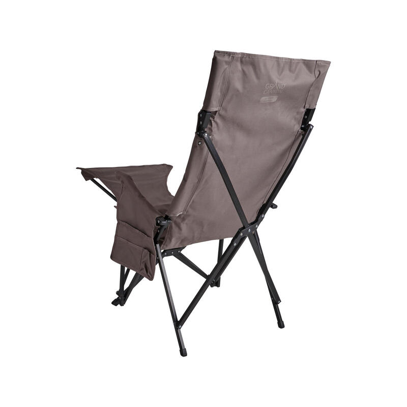 El Tovar camping ligstoel met hoge rug klapstoel armleuning aluminium 100 kg