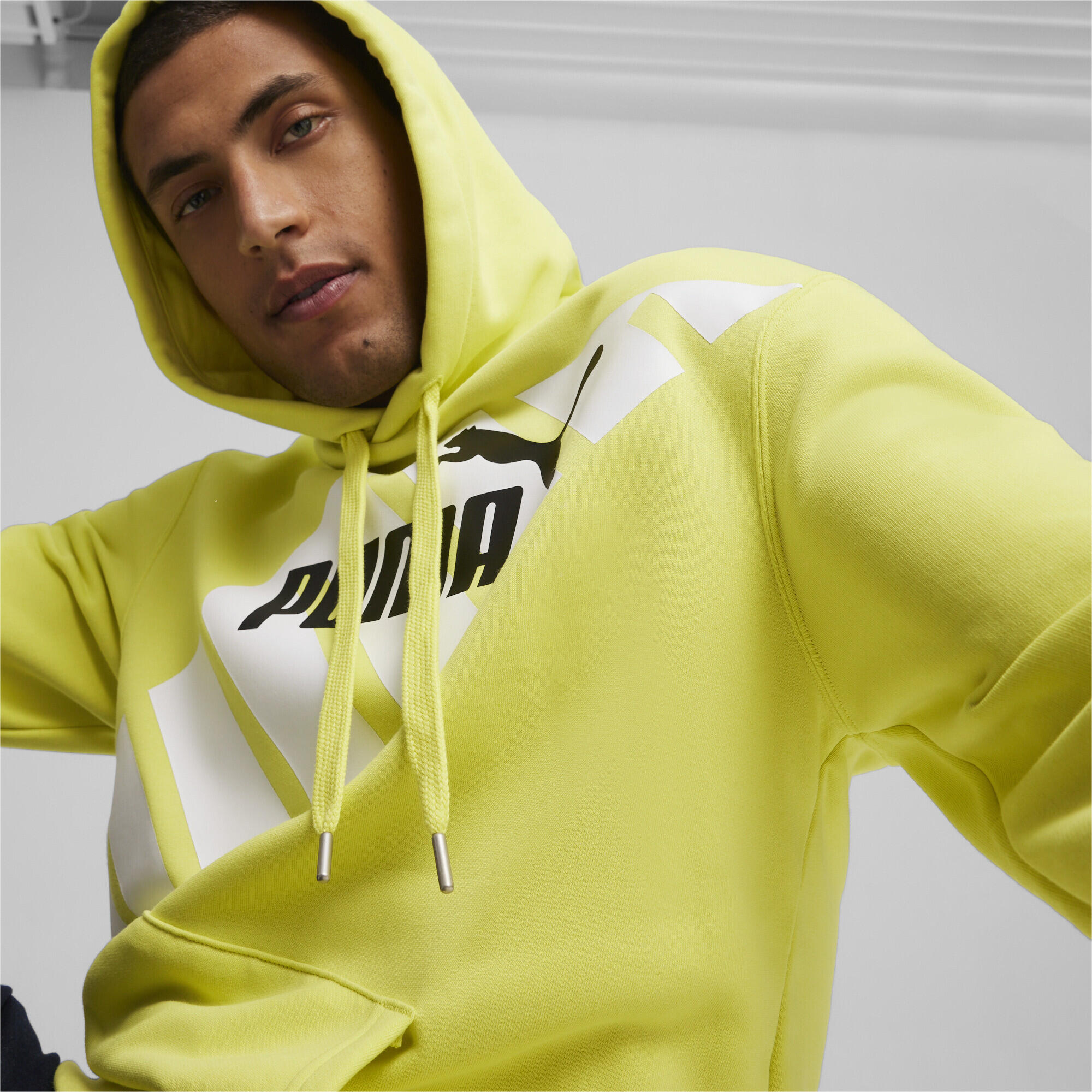 Sudadera con capucha estampada PUMA POWER Hombre PUMA Lime Sheen Green 4/6