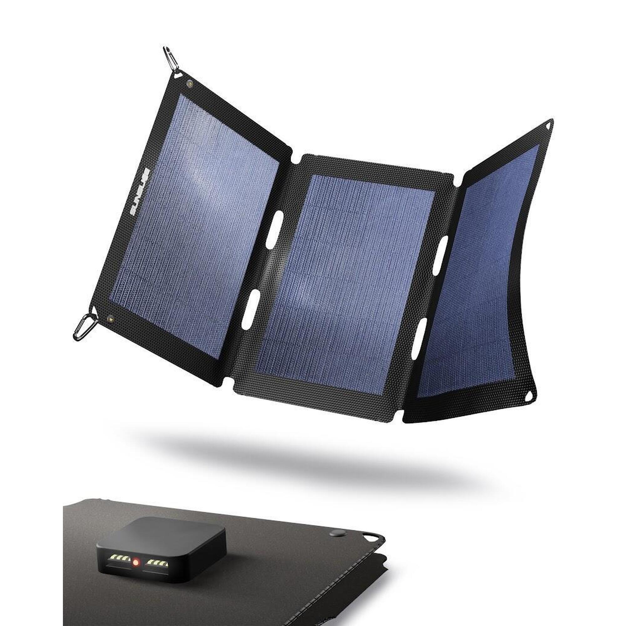 Painel solar portátil - ultra-leve e resistente Fusion 18 preto