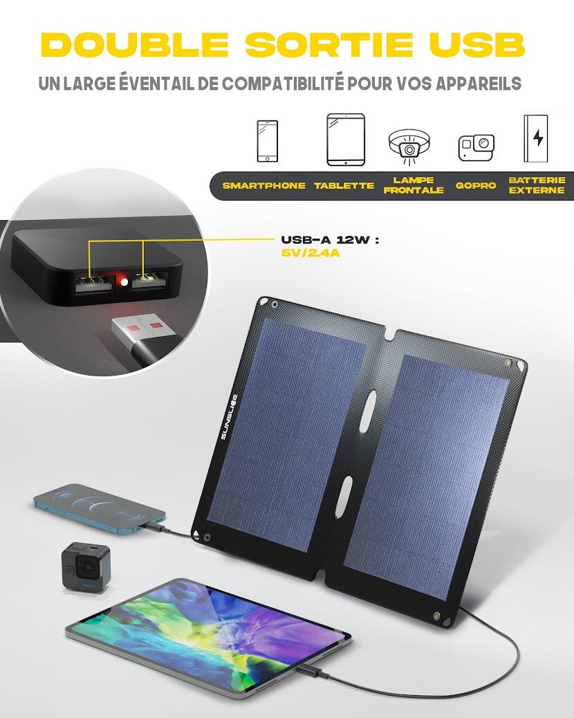 Flexibel monokristallijn zonnepaneel Sunslice fusion 12 watts 3/8