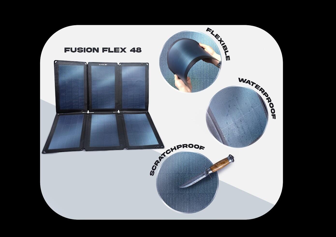 Painel solar portátil Fusion Flex 48" Sunslice 6/7