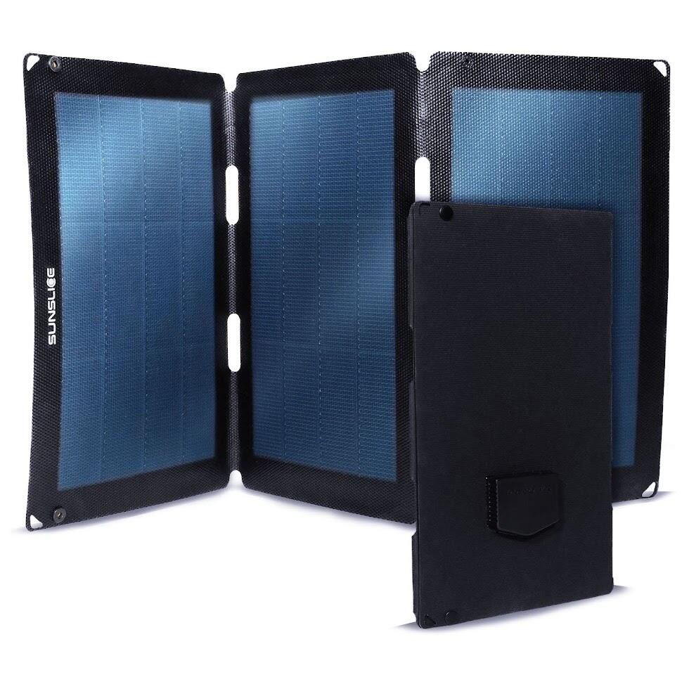Painel solar portátil sunslice fusion flex 24 watts