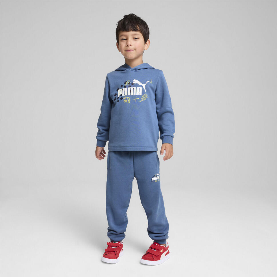 Młodzieżowe spodnie dresowe ESS+ PUMA PUMA Blue Horizon