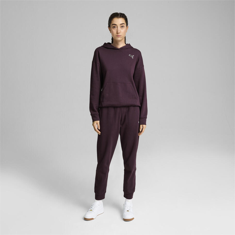 Damskie spodnie dresowe Better Essentials PUMA Midnight Plum Purple