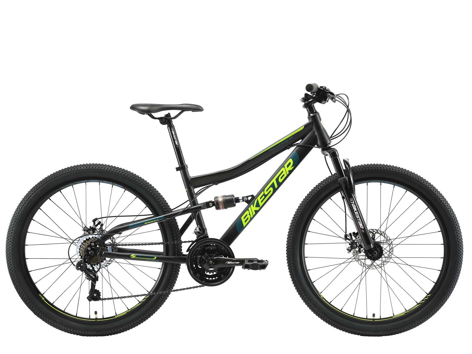 BIKESTAR Bikestar Fully Steel MTB Medium 26 Zoll 21 Speed