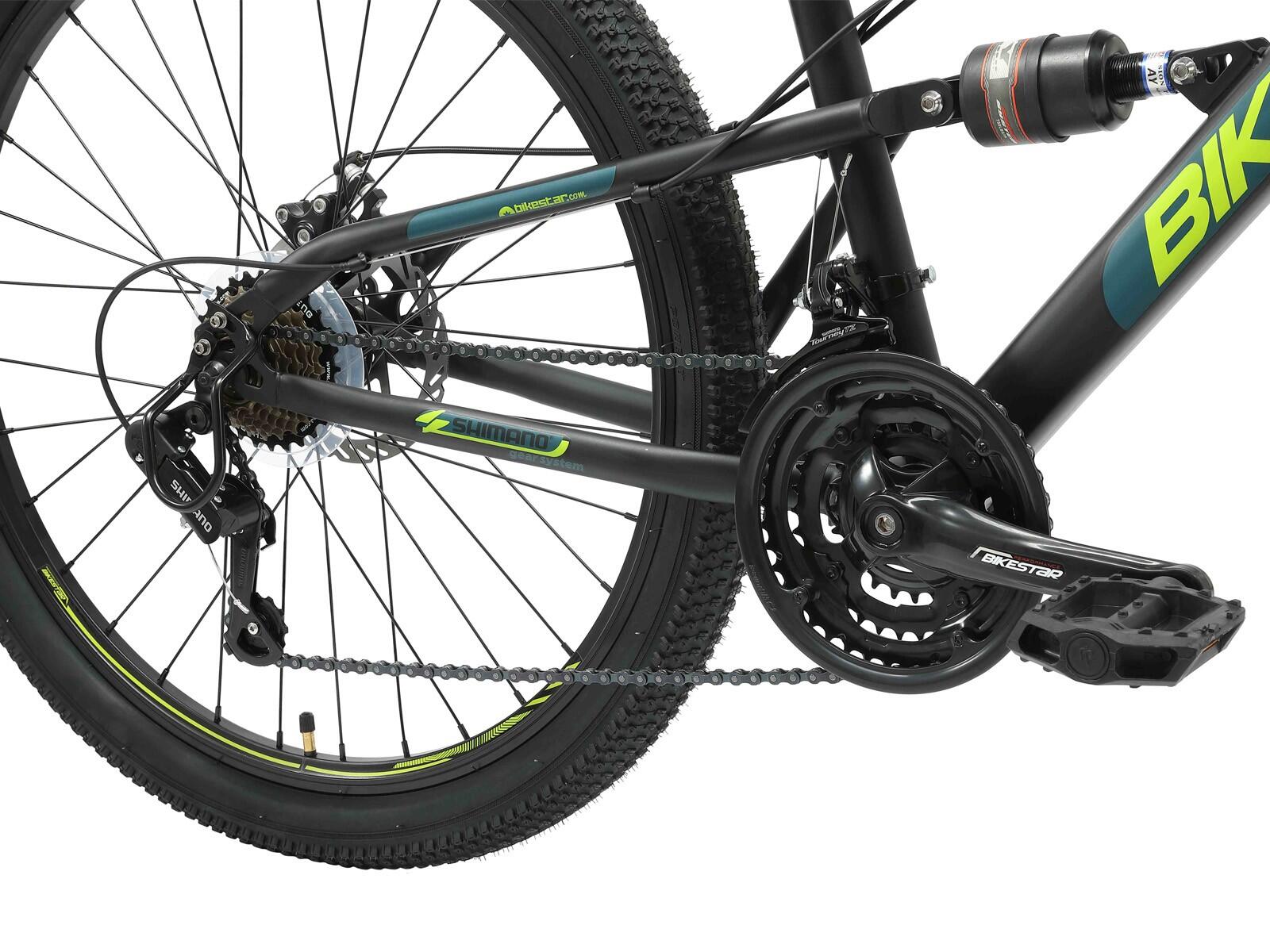 MTB fiets 26", volledig geveerde, 21 versnellingen, schijfremmen 4/7